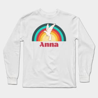 Anna - Vintage Faded Style Long Sleeve T-Shirt